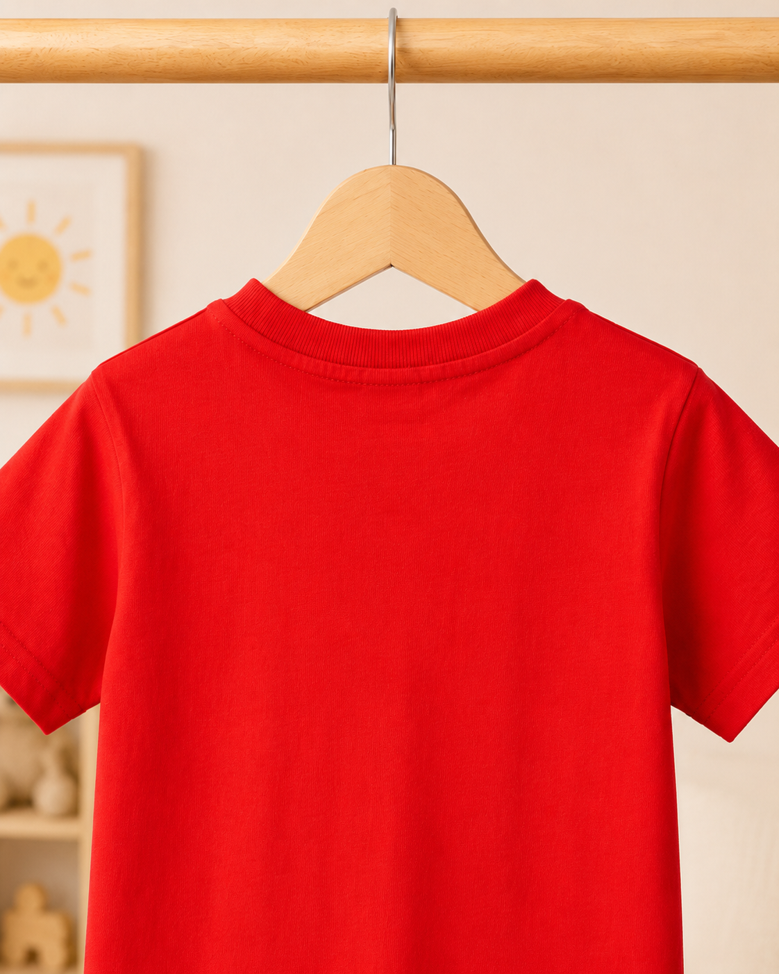 Boys Los Angeles Surfers California t-shirt Red - back close up